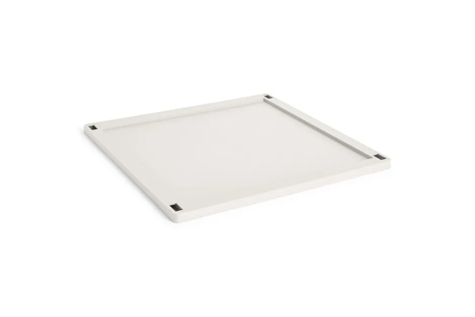 New HAY Colour Crate Square Medium Plastiklåg, Offwhite