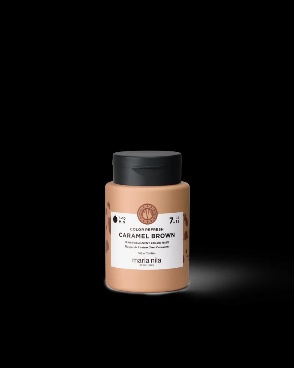 Hot Maria Nila Colour Refresh Hårmaske, 7.35 Caramel Brown