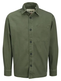 Outlet R.D.D. Royal Denim Division Colter Twill Overshirt, , L Beetle