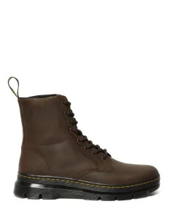 Best Dr. Martens Combs Crazy Horse Casual Støvler, , 45 Brown Crazy Horse