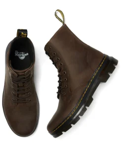 Best Dr. Martens Combs Crazy Horse Casual Støvler, , 45 Brown Crazy Horse