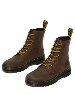 Best Dr. Martens Combs Crazy Horse Casual Støvler, , 45 Brown Crazy Horse