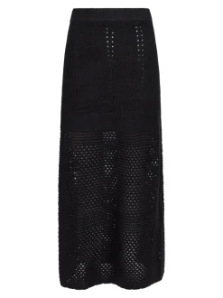 Neo Noir Como Crochet Knit Nederdel, , 34*Dame Nederdele