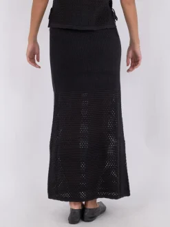 Neo Noir Como Crochet Knit Nederdel, , 34*Dame Nederdele