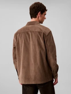 Hot Calvin Klein Jeans Corduroy Pocket Relaxed Overshirt, , L Morel