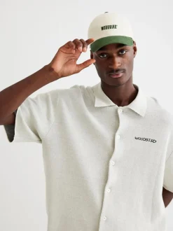 Best Woodbird Core Twill Kasket, , One size Offwhite-Army