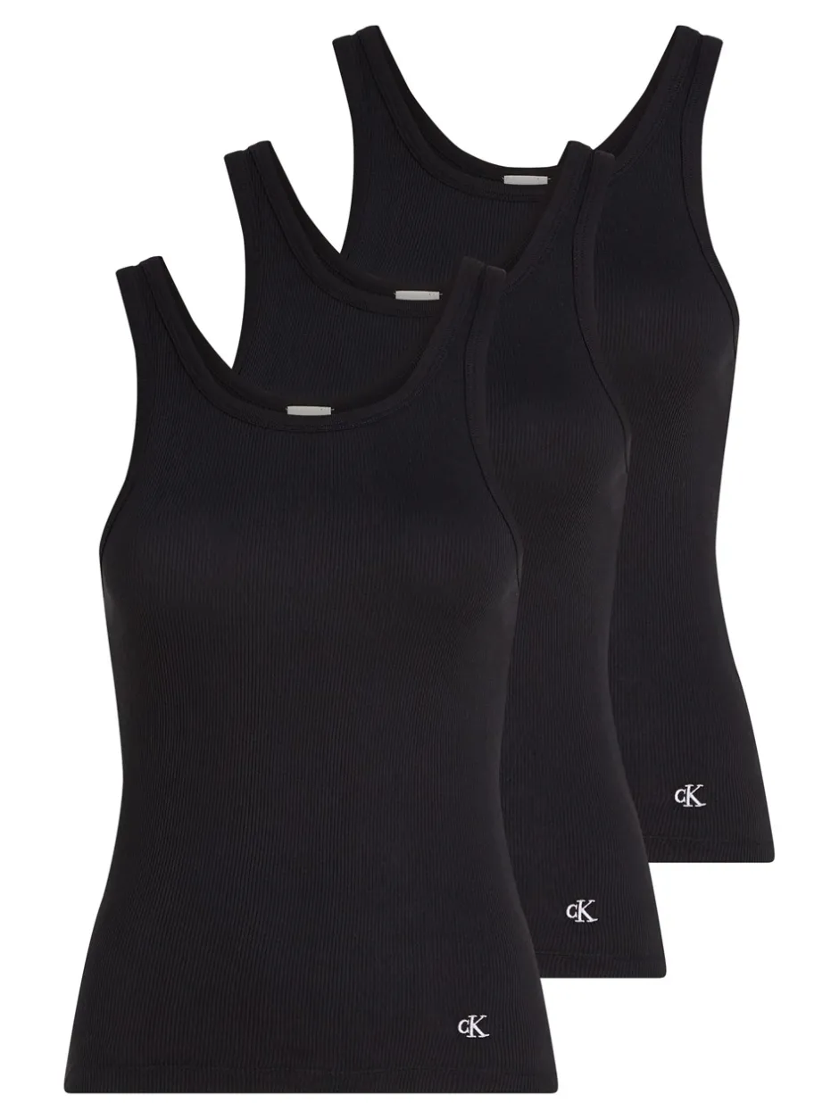 Calvin Klein Cotton 3-pak Tank Top, , XS*Dame Loungewear