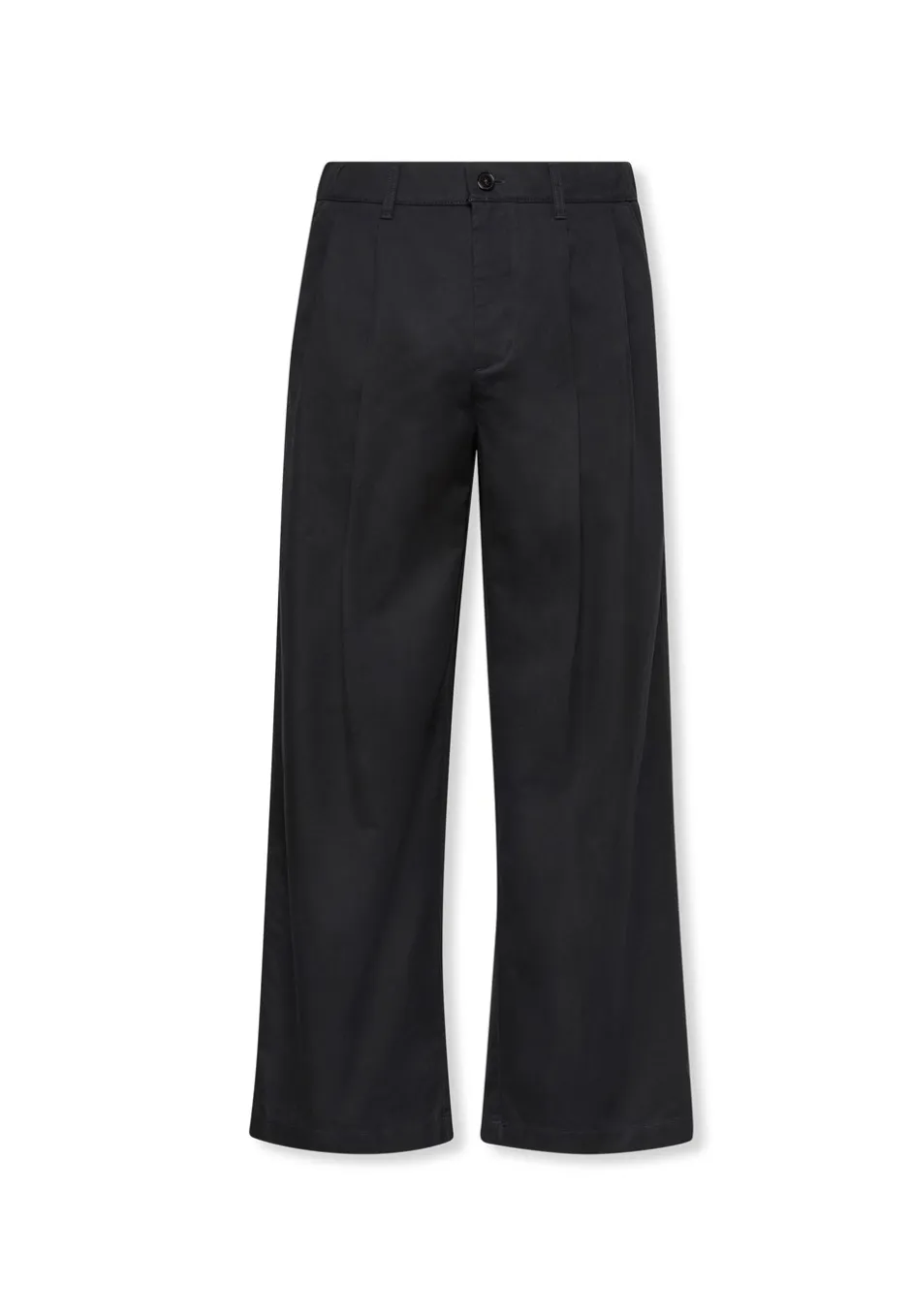 Discount Calvin Klein Cotton Pleated Half Elastic Bukser, , 34 Black