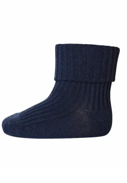 Hot MP Denmark Cotton Rib Baby Strømper, , 15-16 Navy