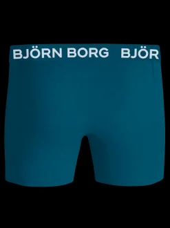 Björn Borg Cotton Stretch 5-pak Boxershorts, , L Blå/Grøn/Print