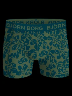 Björn Borg Cotton Stretch 5-pak Boxershorts, , L Blå/Grøn/Print