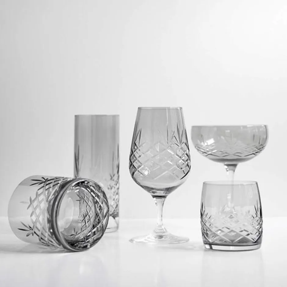 Frederik Bagger Crispy Aqua 2-pak Glas, , 23 cl Dark Grey