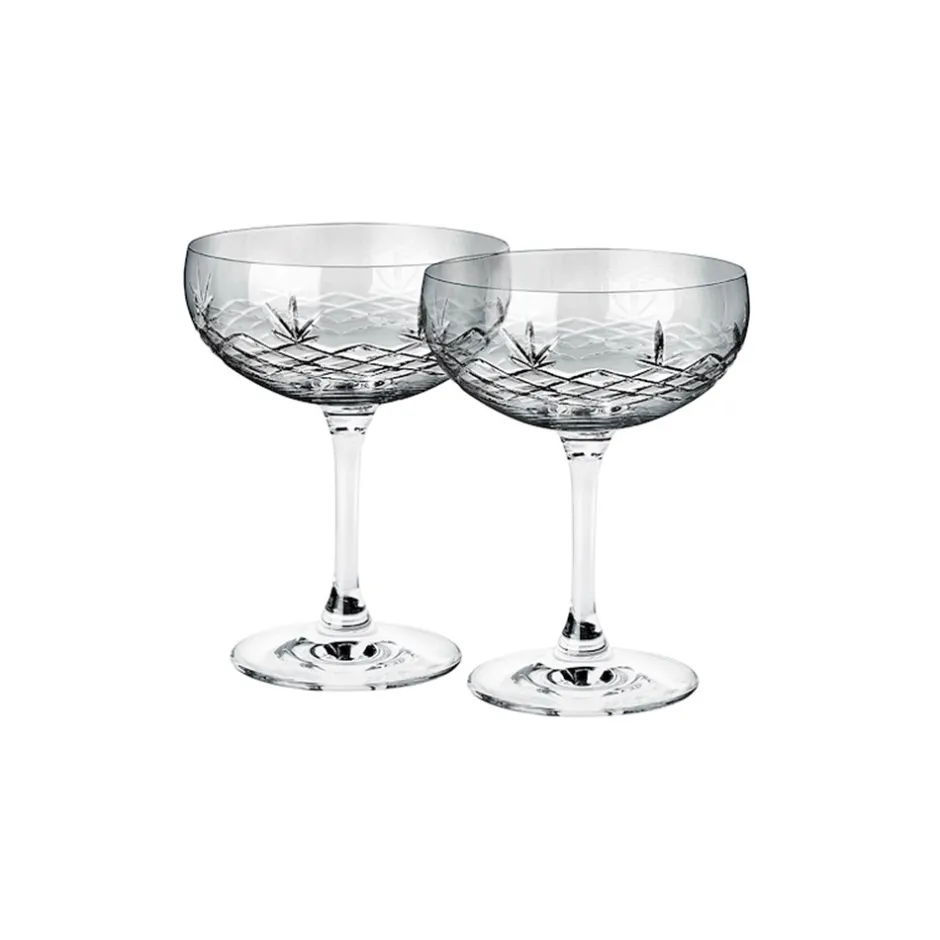 Clearance Frederik Bagger Crispy Gatsby 2-pak Champagneskåle, , 30 cl Dark