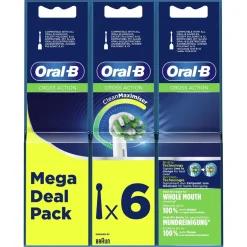 Hot Oral-B Cross Action 6-pak Børstehoveder