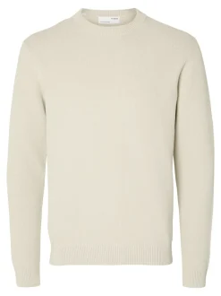 Selected Homme Dane Structure Crew Neck Striktrøje, , L* Strik