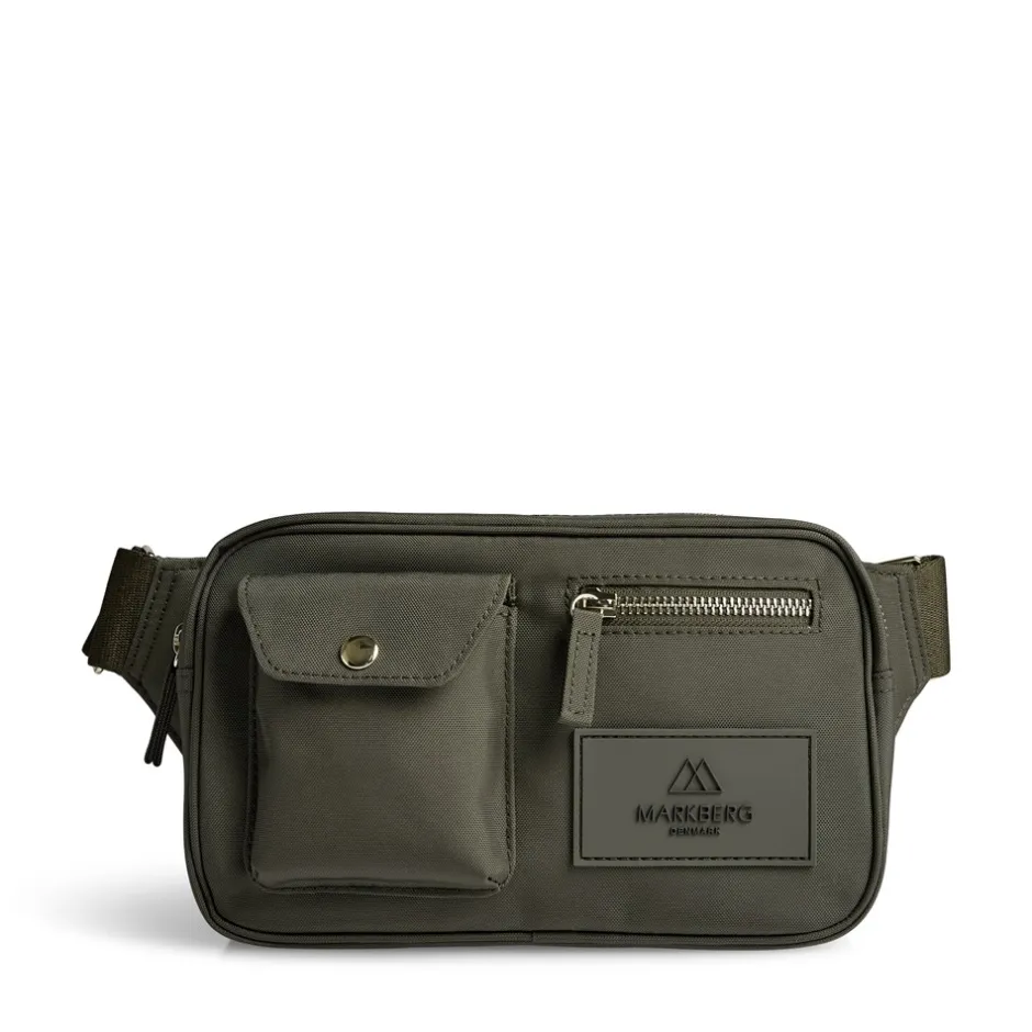 Outlet Markberg Darla Bæltetaske, Dark Olive/Gold