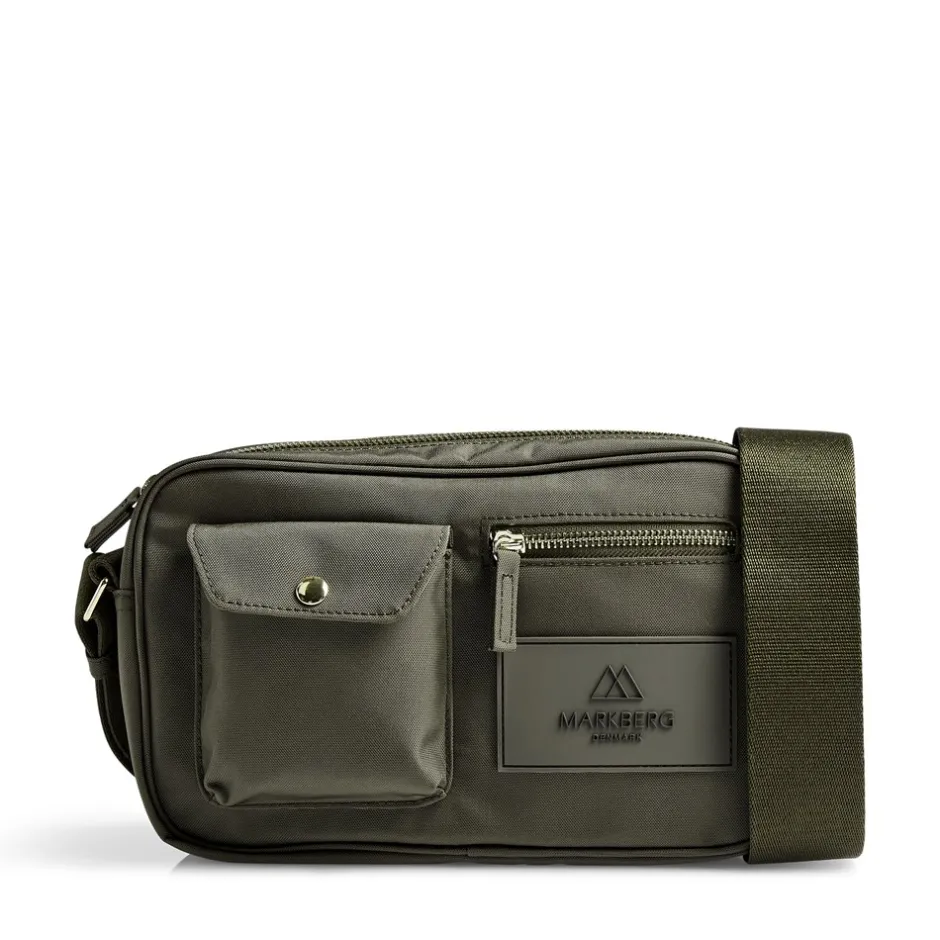 Outlet Markberg Darla Crossbody, Dark Olive/Gold