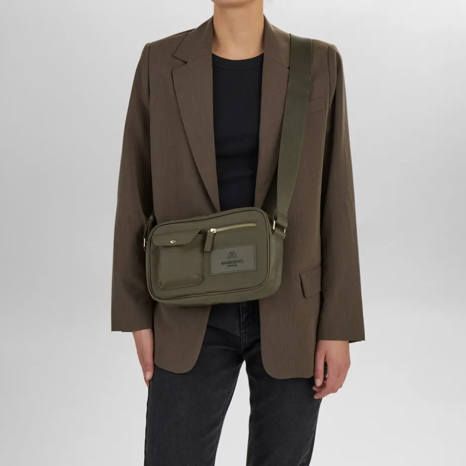 Outlet Markberg Darla Crossbody, Dark Olive/Gold