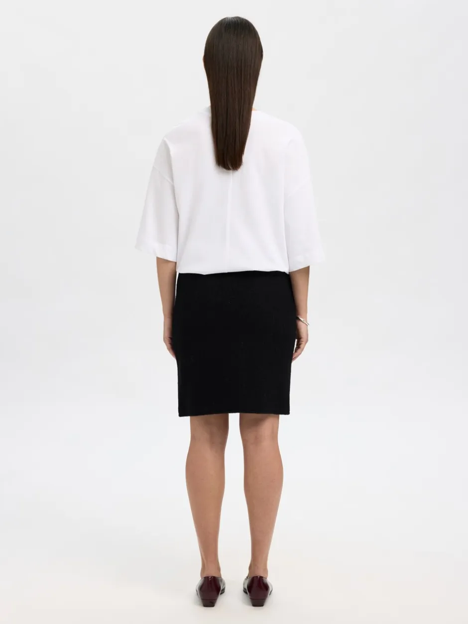 Discount Selected Women Darla Striknederdel, , L Black