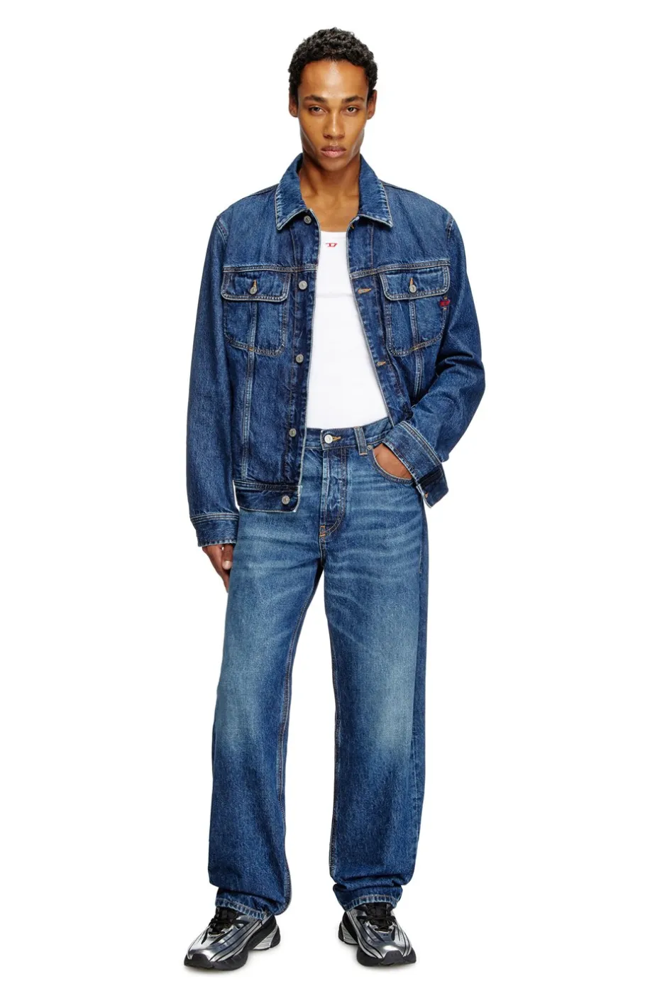 Diesel D-Barcy Denimjakke, , L*Dame Jakker & Frakker