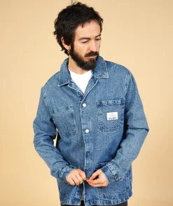 Best ELSK Denim Overshirt, M Nineties Blue