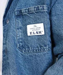 Best ELSK Denim Overshirt, M Nineties Blue