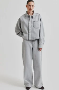 Sale Second Female Denira Denim Jeans, , S Light Grey Denim