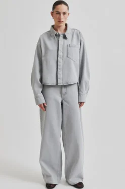 Sale Second Female Denira Denim Jeans, , S Light Grey Denim