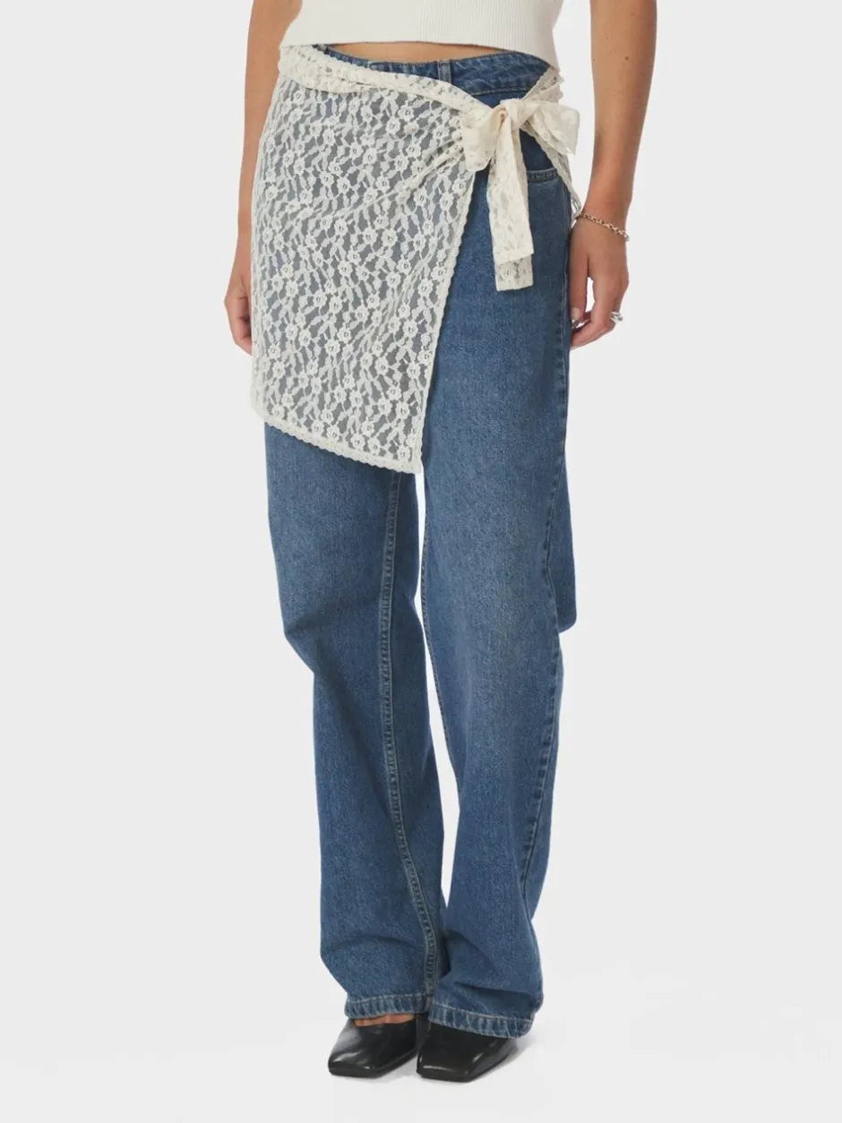Neo Noir Diffana Wrap Nederdel, , 36*Dame Nederdele