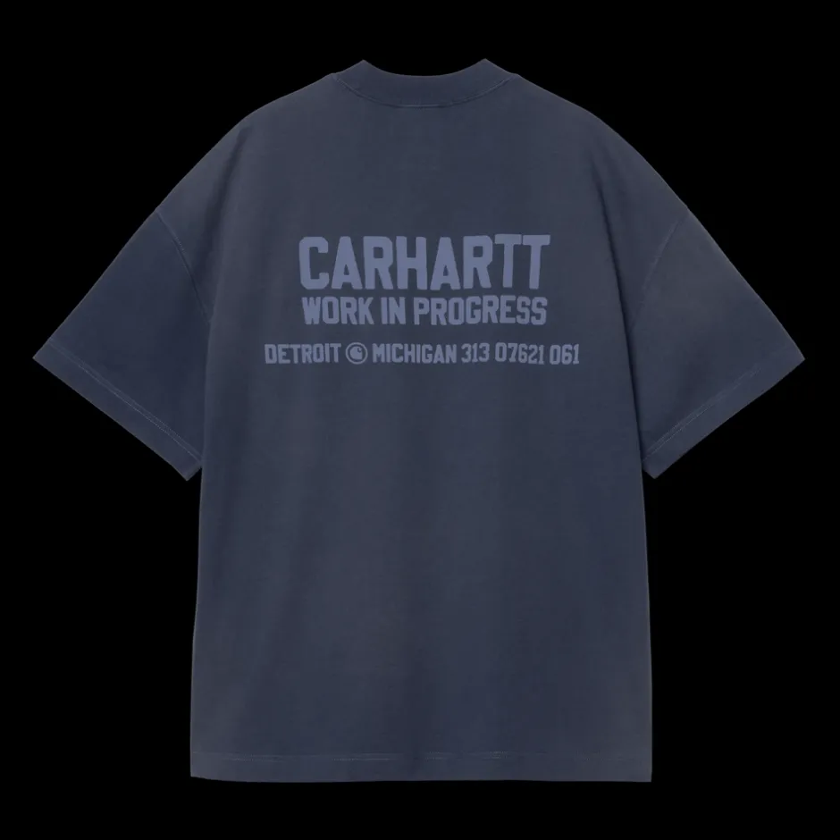 New Carhartt WIP Distance T-shirt, , M Jupiter