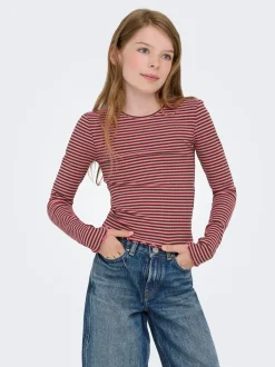 KIDS ONLY Dixi Life O-Neck Stripe Bluse, , 134-140 cm*Børn Bluser