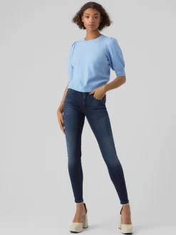 Vero Moda Doffy Kortærmet Striktrøje, , M*Dame Strik & Sweatshirts