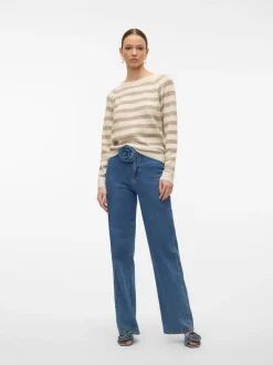 Vero Moda Doffy LS Striktrøje, , M*Dame Strik & Sweatshirts