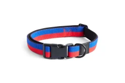 Hot HAY Dog Flat Hundehalsbånd, Red/Blue