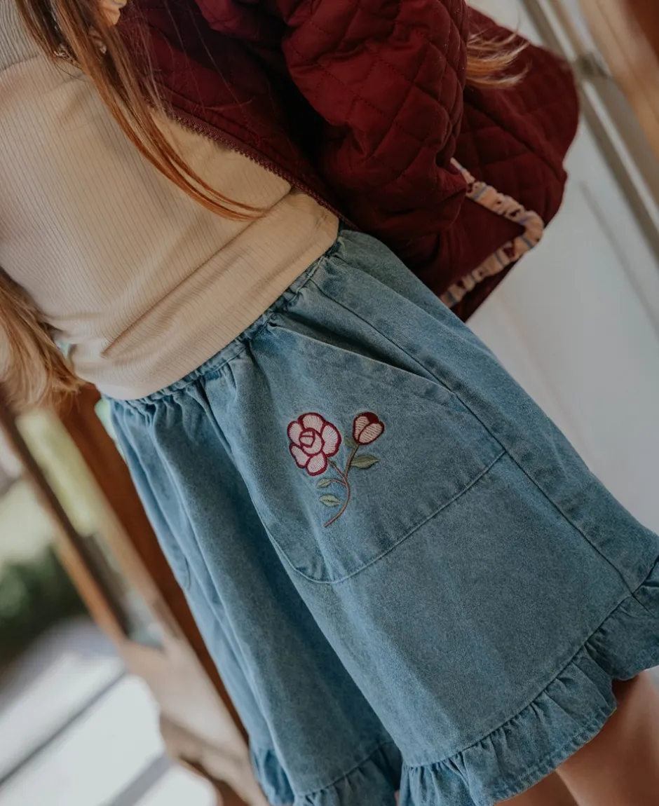 Best Fliink Don Rose Nederdel, , 122 cm Medium Denim Blue