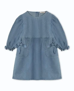 New Fliink Donny Kjole, , 98 cm Medium Denim Blue