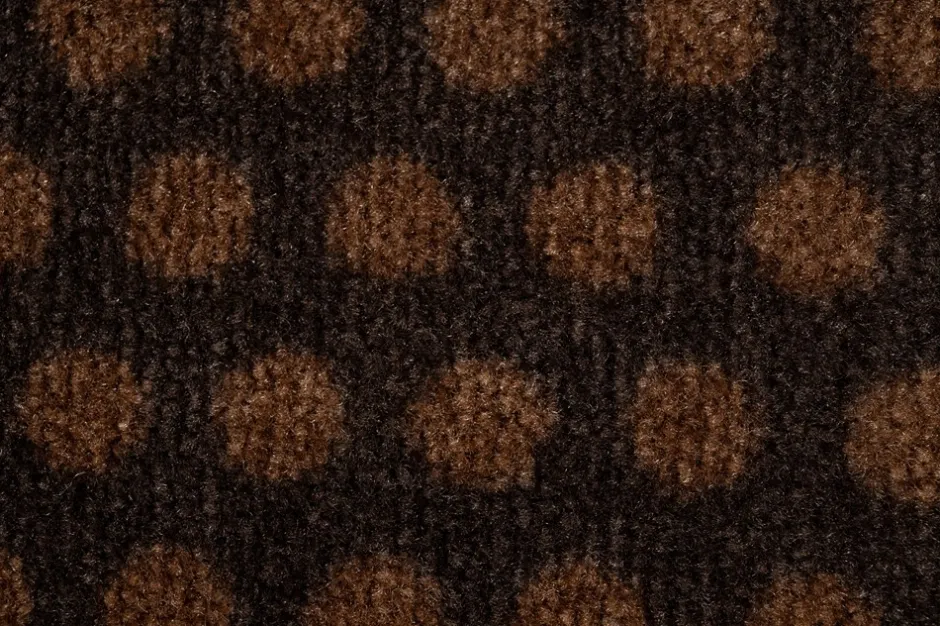 Clearance Tica Copenhagen Dot Gulvmåtte, , 90x130 cm Cognac/Mørkebrun
