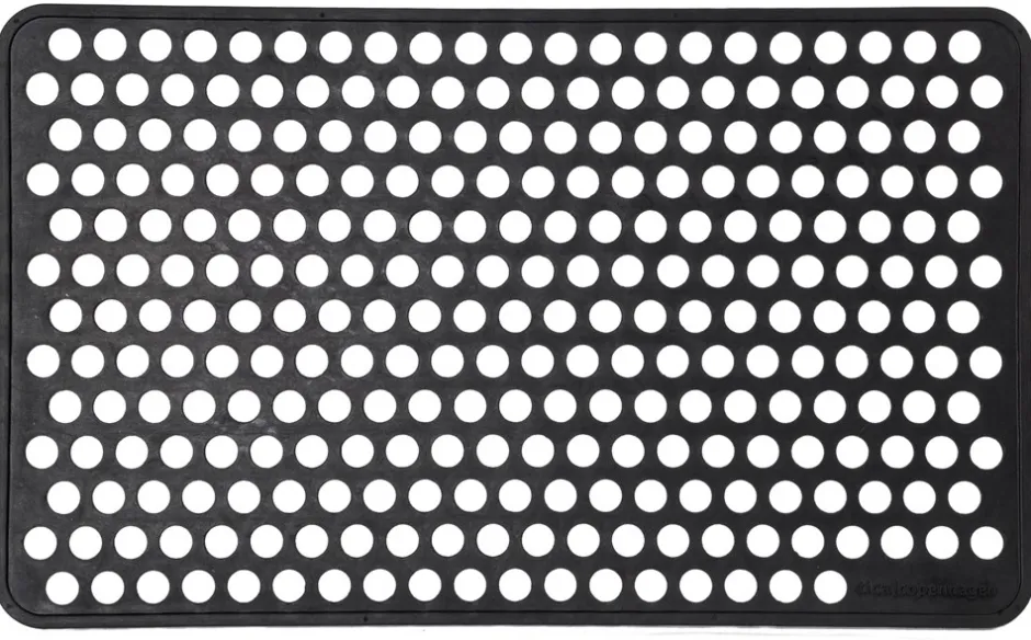 Sale Tica Copenhagen Dot Gummi Dørmåtte, , 45x75 cm Black