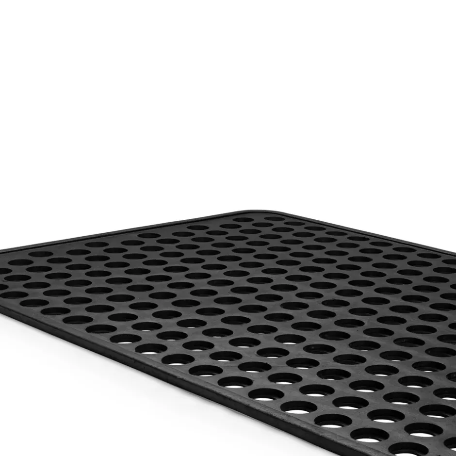 Sale Tica Copenhagen Dot Gummi Dørmåtte, , 45x75 cm Black