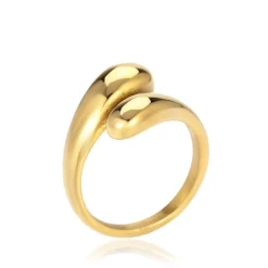 Sistie 2ND Drops Ring, , 56 Gold Plated