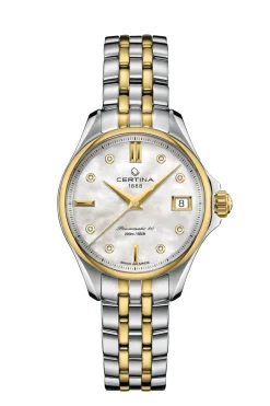 Discount Certina DS Action C032.207.22.116.00 Dameur, , 34 mm Stål/Guld