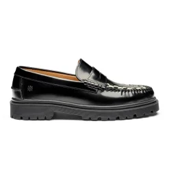Discount Playboy Footwear Duncan Loafers, , 46 Black/White Polido