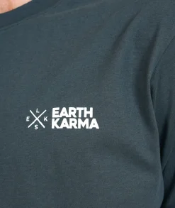 Best ELSK Earth Karma Brushed T-shirt, , XXL Stone Green