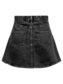 ONLY Eden A-nederdel, , XL Washed Black
