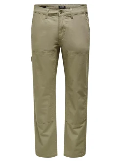 Discount ONLY & Sons Edge Loose Workwear Bukser, , W30/L34 Mermaid