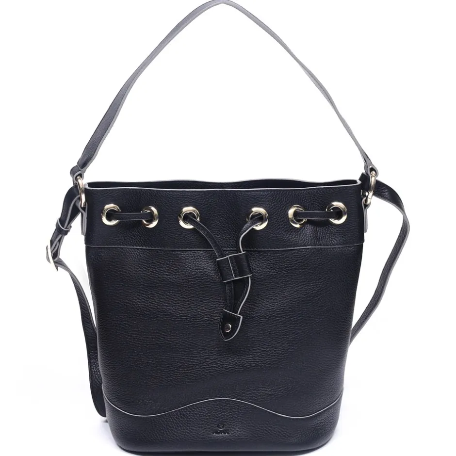 Clearance Adax Elena Bucket Bag, Sort
