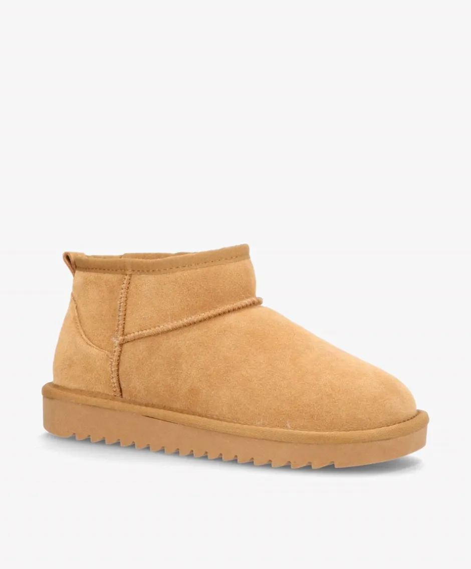 Outlet Shoedesign Copenhagen Elina Low Bamsestøvler, , 39 Camel