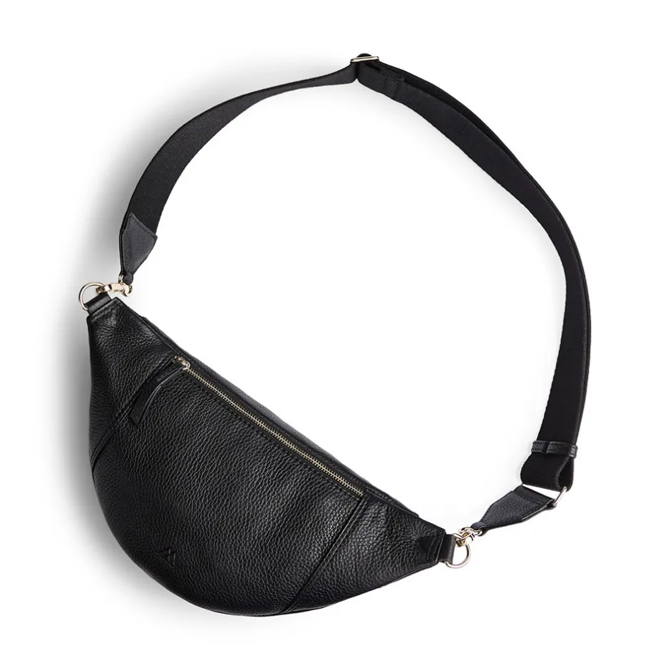 Markberg Elinor Bæltetaske, Black/Gold