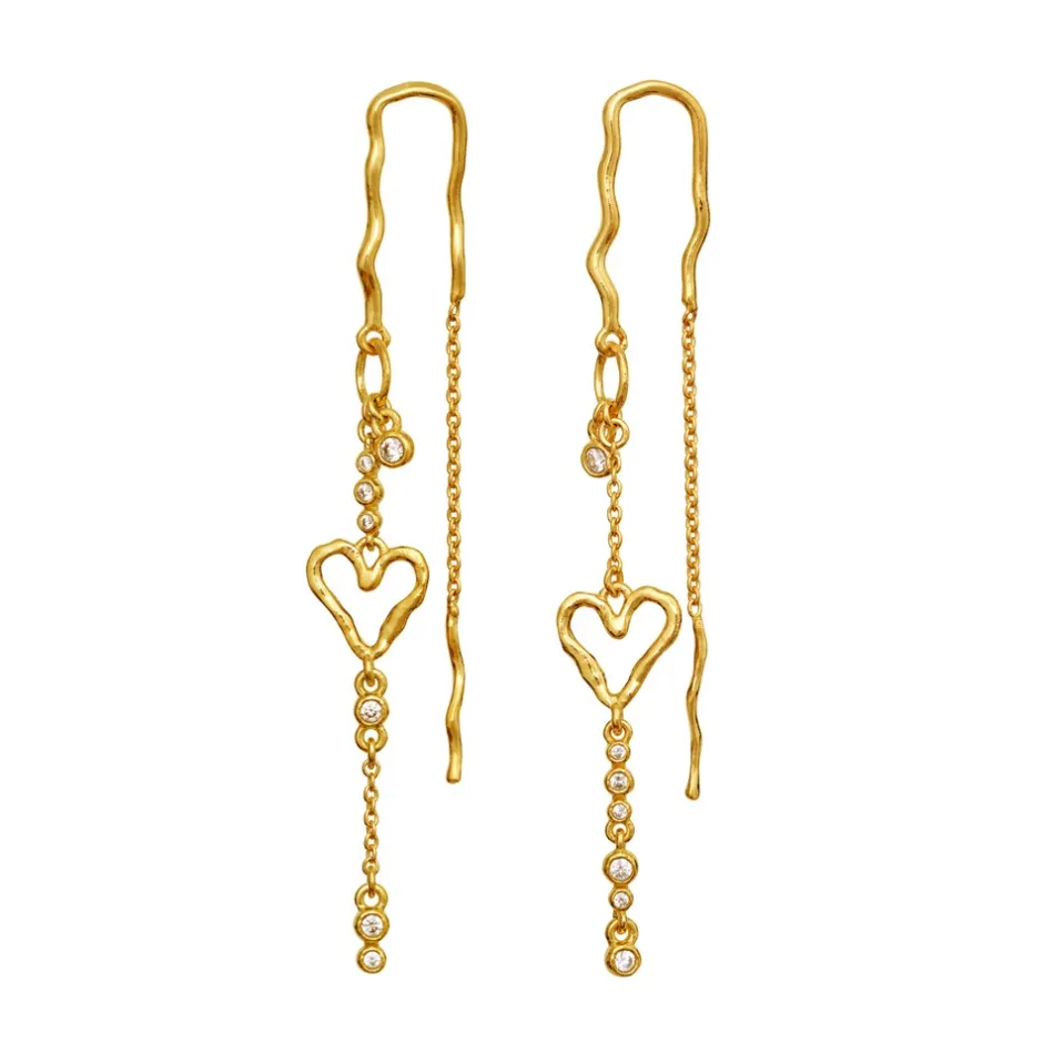 New Maanesten Eliori Øreringe, Gold Plated