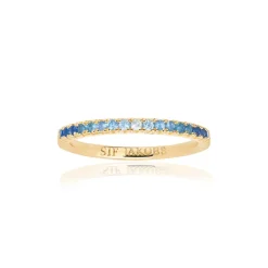 Clearance Sif Jakobs Jewellery Ellera Ring, , Str. 52 Guld/Blå
